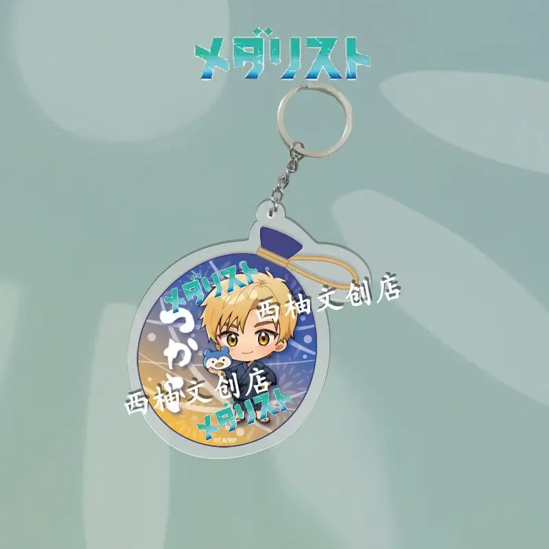 Medalist Acrylic Keychain Inori Yuitsuka Hikari Kamisaki Tsugu Akeuropoji Social Media Photo Decoration Card Holder Decor Charm