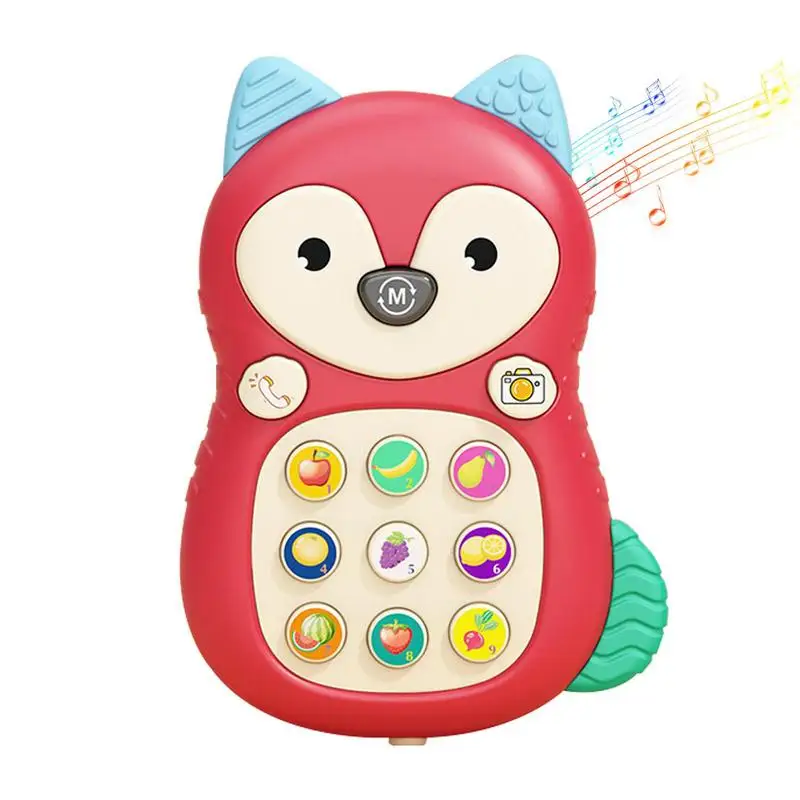 Teléfono de juego para niños pequeños, juguete educativo con sonido y luz, juguetes de habilidades motoras finas, regalo de cumpleaños para niños