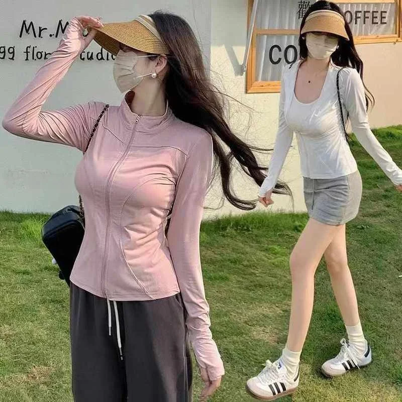 Stand collar-pink