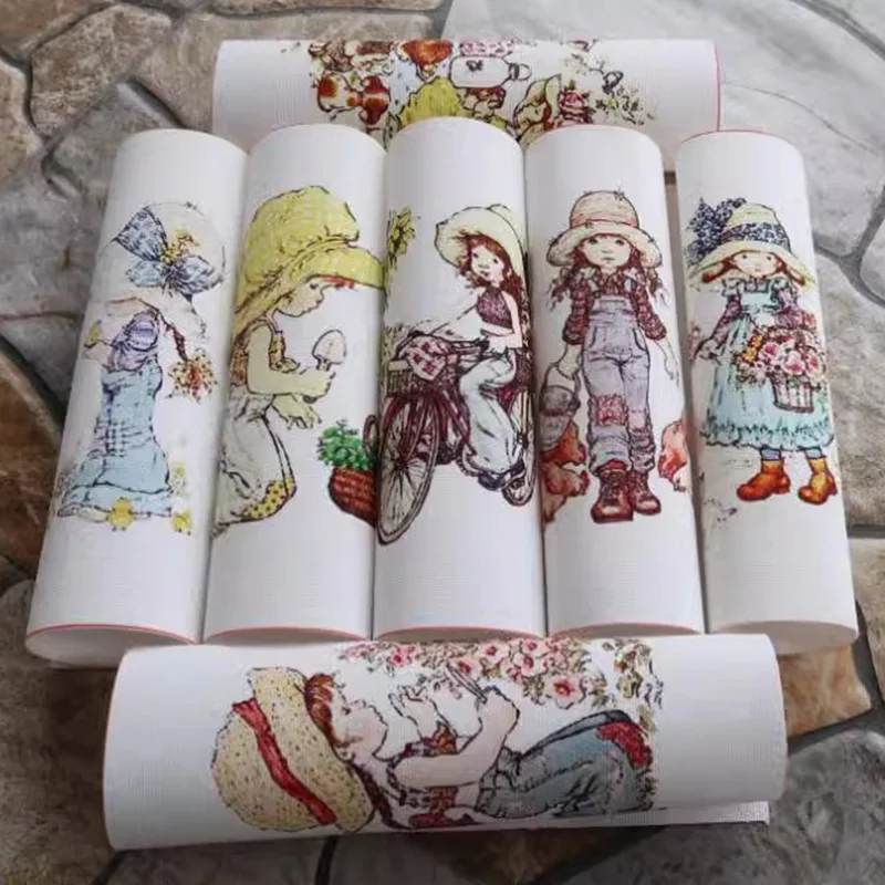 Cartoon Wall Decora Quiltting Patchwork Flower Home Cotton Girls Canvas Purse Hand Dyed Fabric Cloth Textiles Fabric
