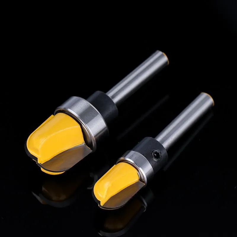 6/8/6.35MM Shank Wood Router Bit 1/2-3/4 Diameter Bowl & Tray Router Bit Round Nose Milling Cutter for Woodworking Tool