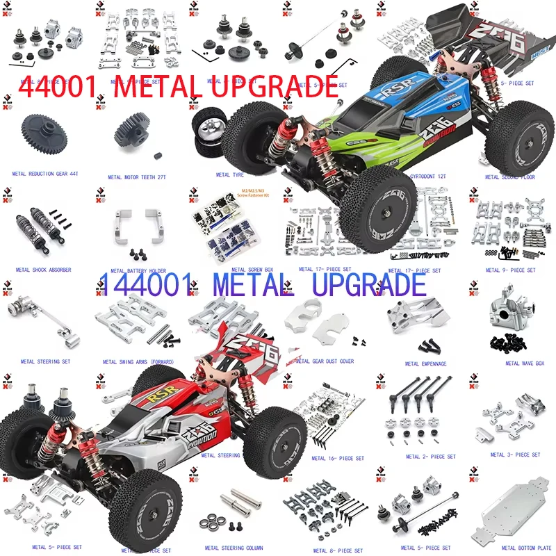 

Wltoys 144001 144002 144010 124017 124019 Metal Upgrades Parts Modification Kits Swing Arm Shock Absorber Set RC Car Accessories