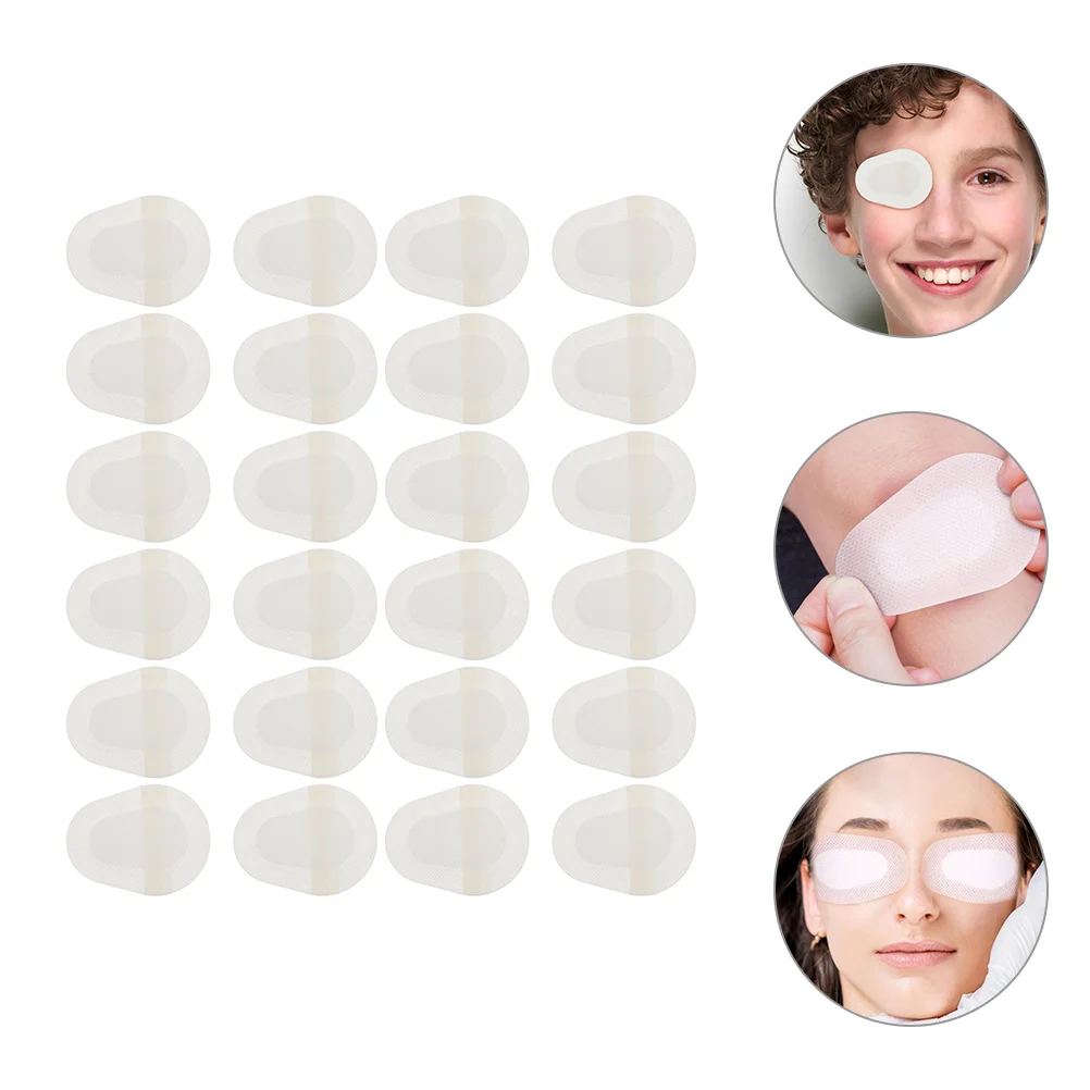 40 Pcs Medical Eye Patches Stickers Mesh Pad Non-woven Fabric Covers for Facials Kids