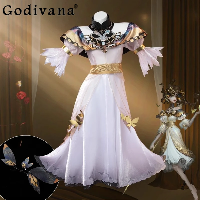 

Halloween Grimace Cosplay Costume Dress Suit Fifth Personality Fisherwoman Cos Suit Girls Game Animation Role Play Dress