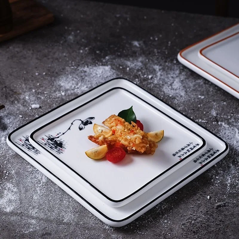 Ceramic Western Steak Dinner Plate, Afternoon Tea Snack Dessert Outdoor Party Tableware, Family Restaurant Supplies, Plates, 1Pc