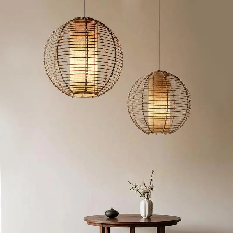 

Japanese-style wabi-sandy wind chandelier restaurant bar tea room Zen