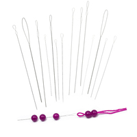 5Pcs Jewelry Making Beading Needles Stainless Steel Big Eye Collapsible Embroidery Seed Beads Needle For Jewelry Making