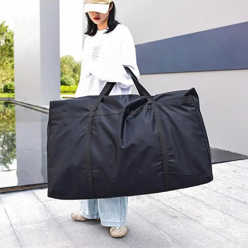 Hot！1pc Extra Large Waterproof Moving Luggage Bags Laundry Shopping Bag Oxford Cloth Cubes 80*48*25cm Home Storage Packing Tool