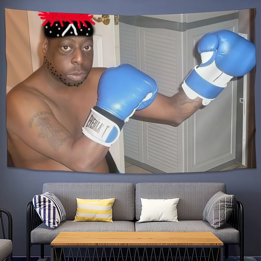 علم L-Lester الديكور الأخضر في الهواء الطلق نزهة حفلة الفن Q الملاكمة معلقة المنزل التخييم مضحك لافتة الحفلات #2