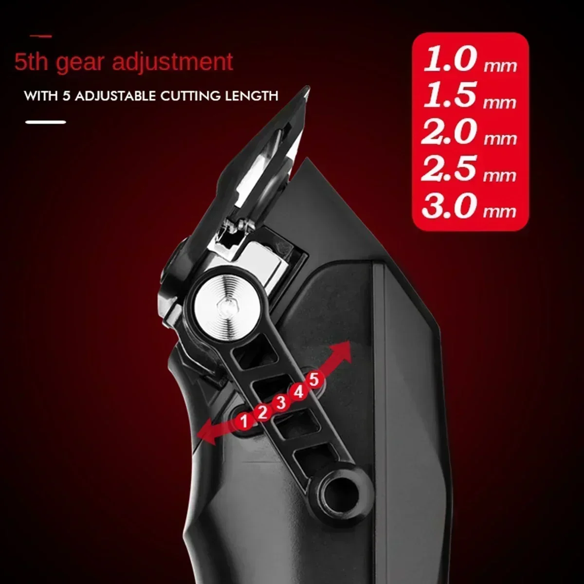 WMARK NG-125 7500RPM Barber Professional Hair Clipper Gradient High Power Oil Head Hair Cutting Machine High Speed Salon Trimmer