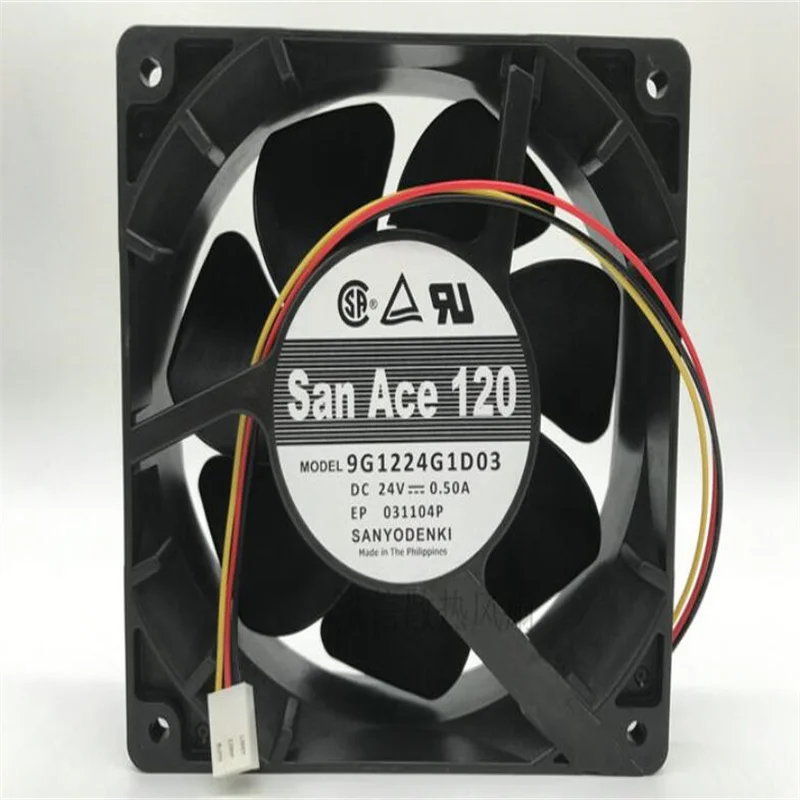 

Original sanyo 9G1224G1D03-A01 12038 24V 0.50A three-wire inverter fan