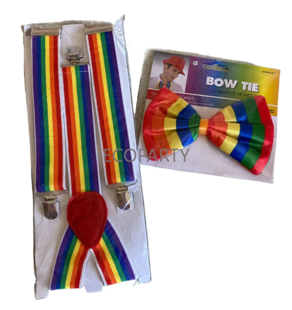 

New Kids Suspenders with Bowtie Fashion Children Bow Tie Set Boys Braces Girls Adjustable Suspenders Baby Halloween Accessories