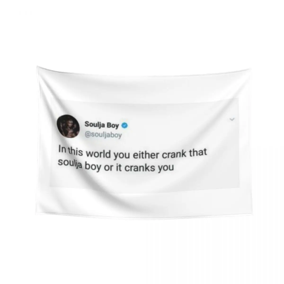 

Soulja Boy Tweet Tapestry Home Decor Aesthetic Outdoor Decor Japanese Room Decor Tapestry