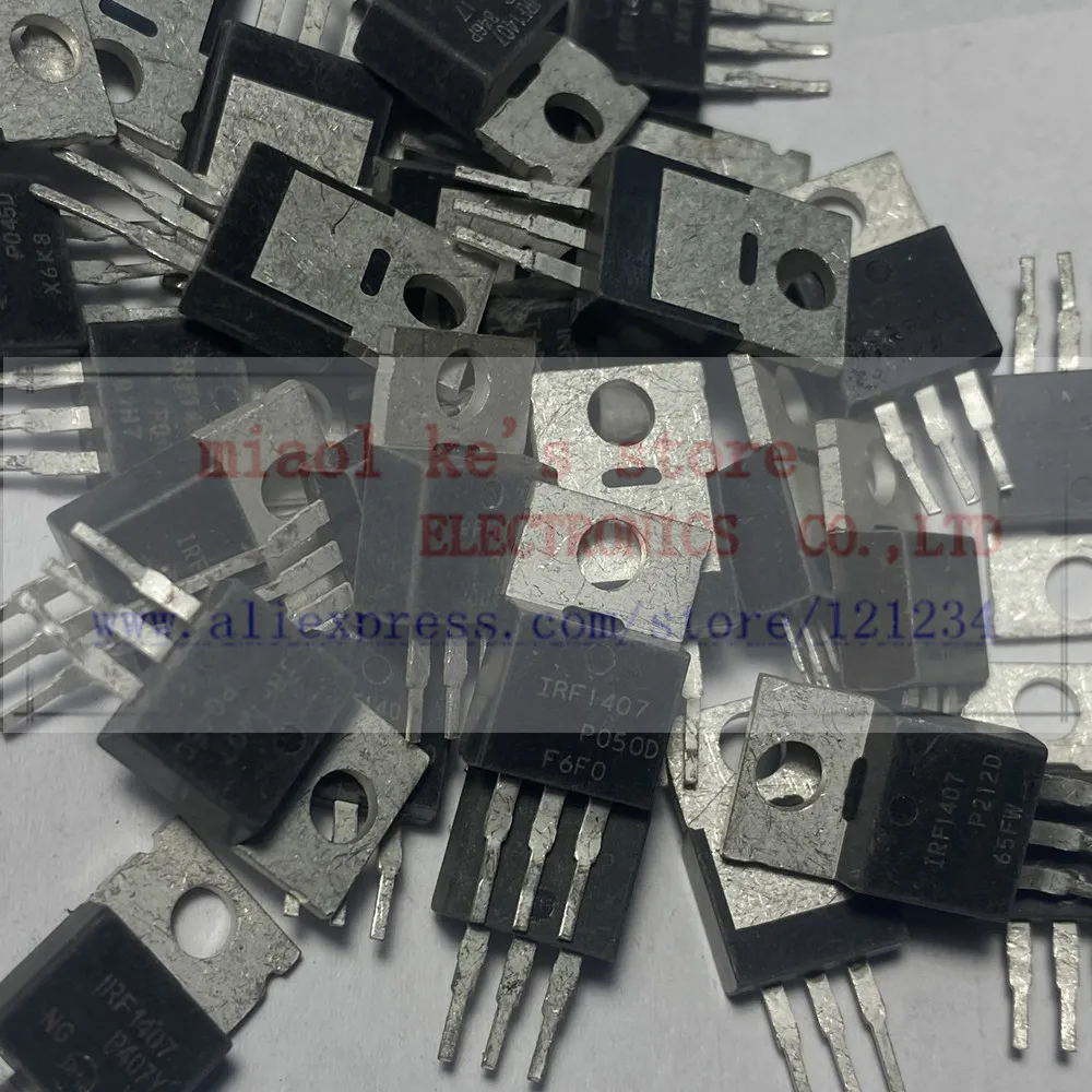 [10pcs] Original; IRF1407 IRF1407PBF (With tin) - MOSFET N-Channel 75V 130A(Tc) 330W(Tc) TO-220AB