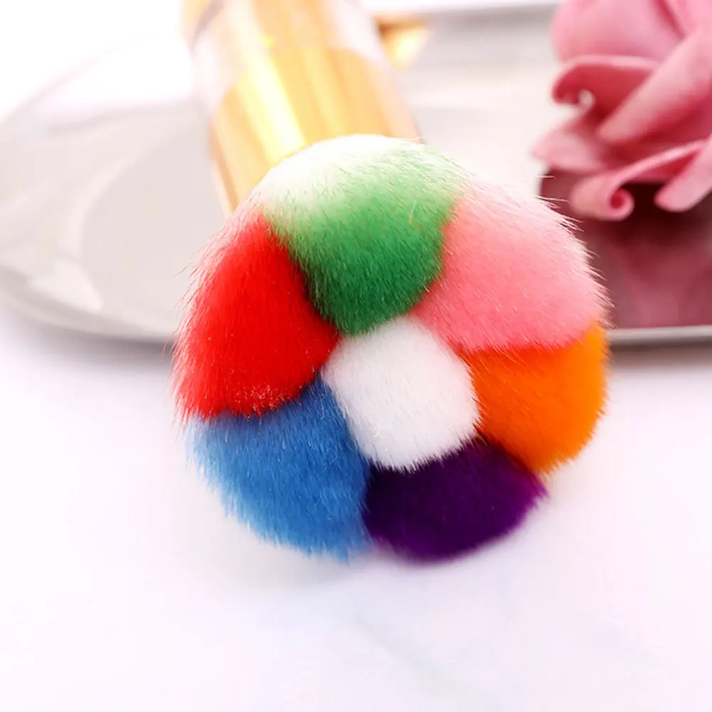 2pcs Dusting Brush Premium Blush Brush Set For Women Makeup Tools Golden Silver Handle Brushes Natural Finish Daily Use