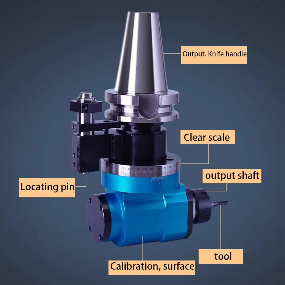 New Cnc Side Milling Head Right Angle Head Bt40 Bt50 Transverse Milling Head Angle Head 90 Degree Right Angle Tool Handle