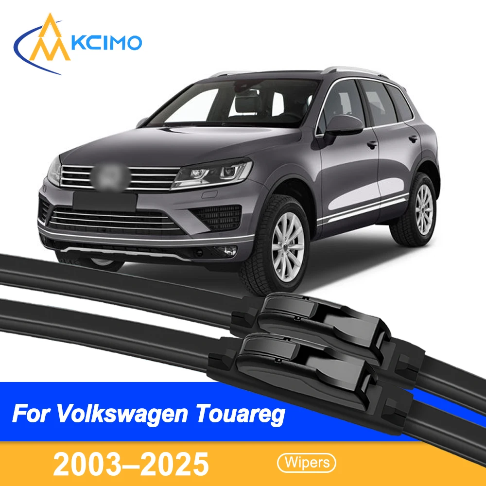 

For Volkswagen Touareg 2003–2025 Car Front Wiper Blades - All Weather Silent Windshield Wiper Accessories 2 Pieces