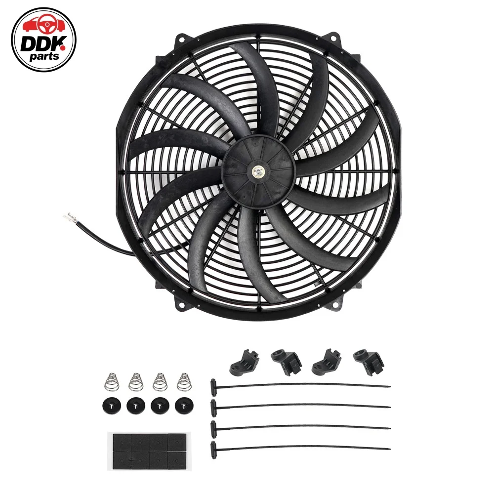 

Универсальный 7-дюймовый вентилятор охлаждения радиатора двигателя с изогнутыми лопастями, автомобильные аксессуары для системы охлаждения автомобиля