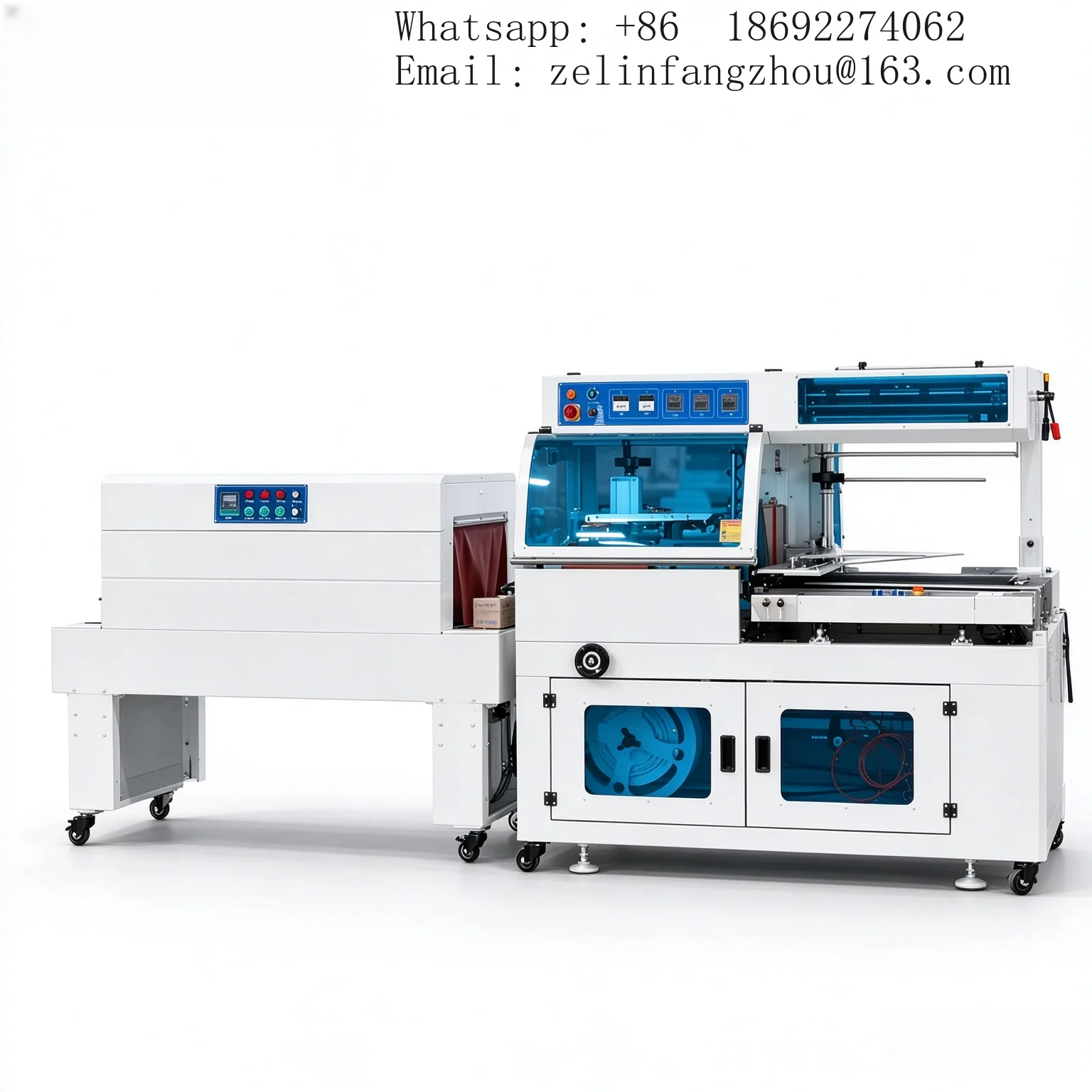 Automatic L Bar Sealer Heat Shrink Wrap Film Machine BF450 1800pcs h PID Control Shrink Tunnel 220V 380V Heavy Duty