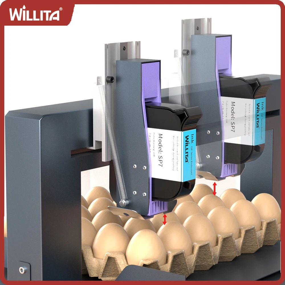

Touch Screen Automatic Egg Inkjet Printer For Printing Date, Logo and QR Codes On Whole Egg Sheets