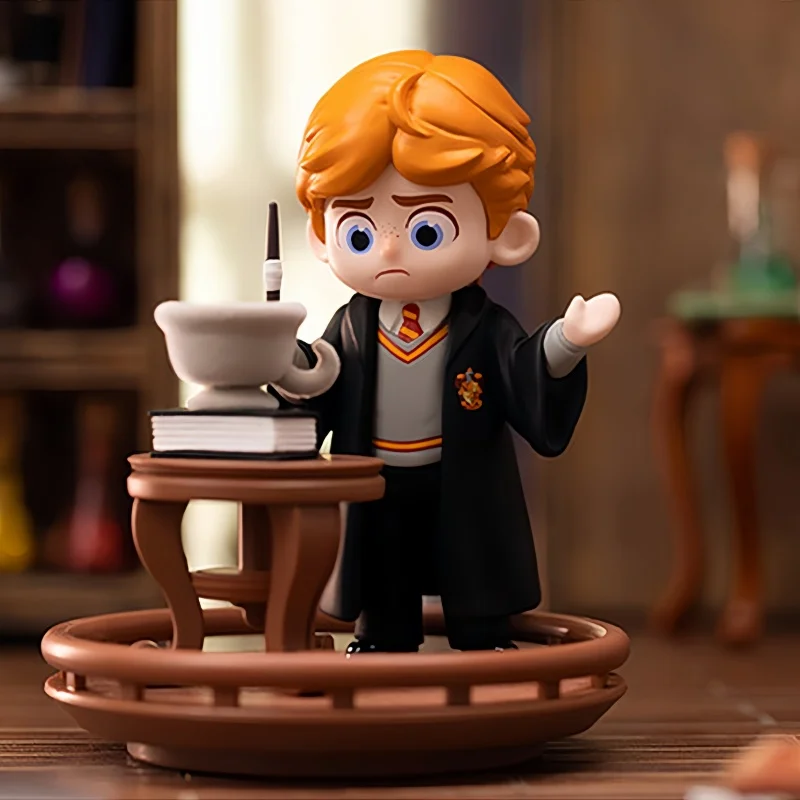 Autentyczna figurka Harry'ego Pottera z Hogwartu, Hermione, magiczny pojedynek, blind box, PVC |   Oryginalne opakowanie w zestawie Kolekcjonerska zabawka