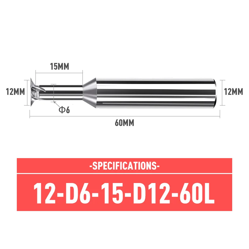 RL Dovetail Milling Cutter 60° 45° 30° 75° Tungsten Steel Machining Tools 8.0 Processing Metal Aluminum Wood Stainless 1.0-20mm