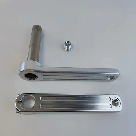 Vevparti för racercykel, gravel XC, polerad silver, vevaxel, BB-kedjekrans, 48T, 50T, för Brompton, för Birdy 8, 9, 10, 11, 12-växlad 10 best sales silverfärgad vevparti - №2