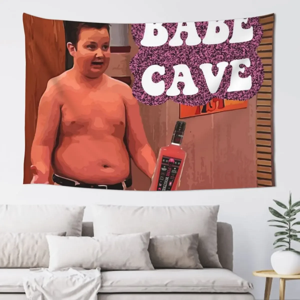 Gibby Babe Cave Tapestry Decoration Pictures Room Wall Hanging Wall Room Decorating Aesthetic Bedroom Decor Aesthetic Tapestry