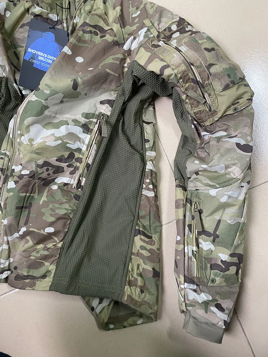 Ultraleichte Kampf-Baumwolljacke im PRO-Stil, Softshell-Jacke, Outdoor-Trainingsuniform für Herbst und Winter – Detail 25