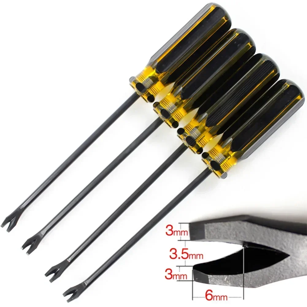 Levantador de Grampos de 22cm Removedor de Pino de Unha Extrator de Estofamento Barra de Alavanca Aço Cromo Vanádio Ferramentas Manuais Ferramenta de Chave de Fenda Peça