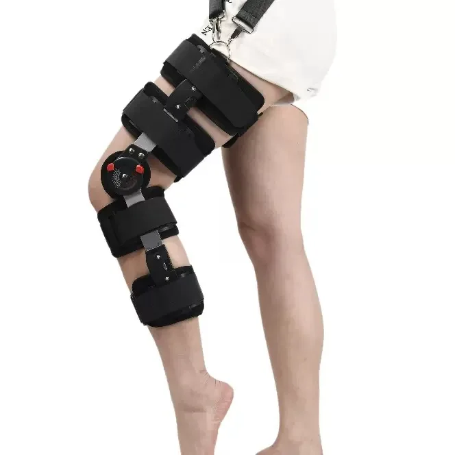 Children Adjustable Hinged Knee Brace Orthopedic Joint Stabilizer Knee Support Guard Leg Protection Fixation Protective Brace