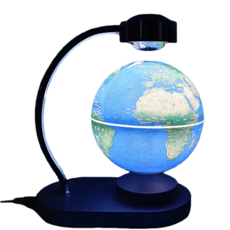 

Обновленный вращающийся глобус маглев с подсветкой будет светяться студентами с политическими украшениями для офиса, украшения на день рождения, память