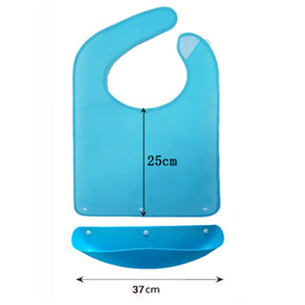 Adult Waterproof Bib for Elderly and Disabled Individuals Large Mealtime Feeding Apron with Bottom Tray Anti-Oil