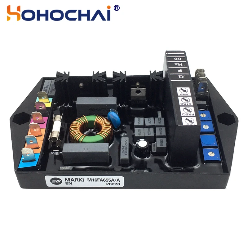 M16FA655A M40FA640A Marelli Generator Spare Parts AVR Automatic Voltage Regulator Replacement 3 Phase Stabilizer