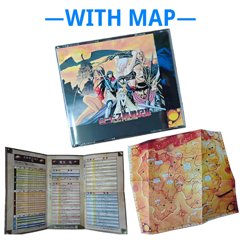 

PC engine Copy Disc Game Lodoss Tousenki II: Record of Lodoss Warl Unlock pceConsole Game Optical Drive Retro Video Direct Readi