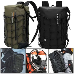 Motorcycle Full Face Helmet Backpack Men Women Waterproof Backpack Riding Cycling Reflective Travel Bag Motorcycle Helmet Bags