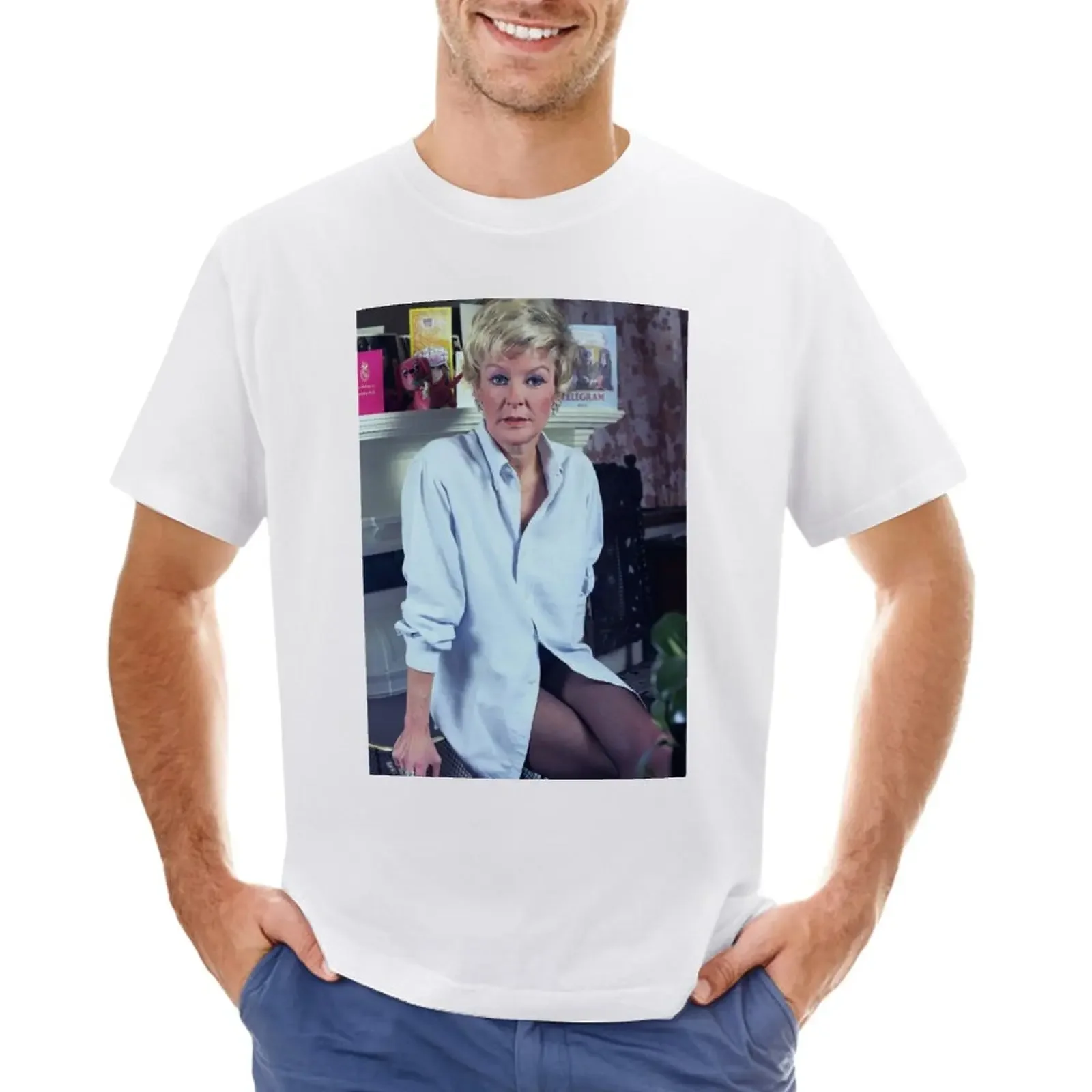 ELAINE STRITCH T-Shirt quick drying summer tops t shirt men