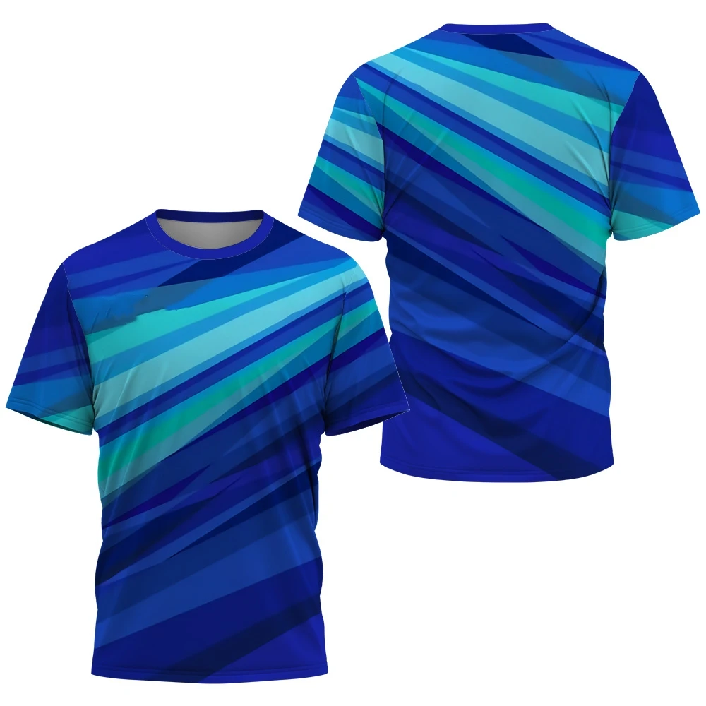 Homens ginásio roupas esportivas t impressão 3d verão tênis badminton camiseta correndo treinamento de fitness secagem rápida o-pescoço manga curta topo