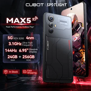 CUBOT MAX 5, téléphone intelligent Android 5G, Dimensity 8200,4nm, 3,1 GHz, écran grand 6,95 pouces 144 Hz, 24+256 Go, téléphone de gaming, ajouter au panier 10 meilleures ventes Maxphone - No 6