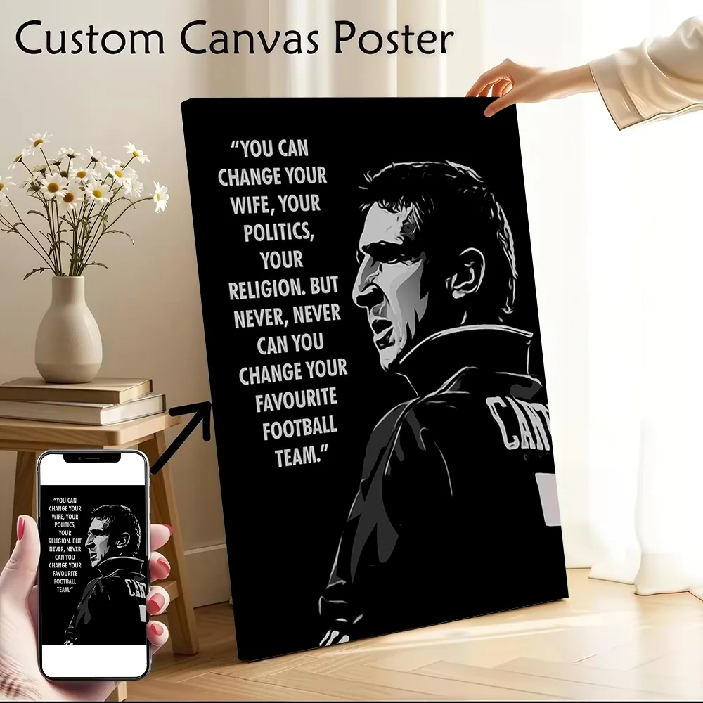 Холст с принтом Cantona, настраиваемые картины, постеры, идеальный подарок для декора гостиной, украшения для спальни, декор для стен