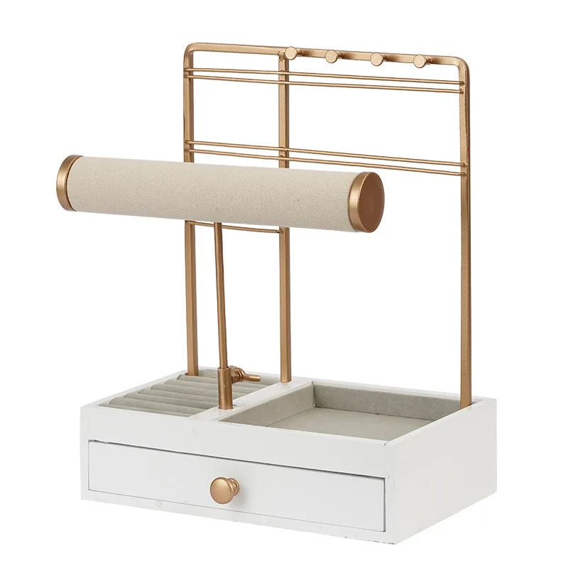 Multi-Functional Drawer Storage Rack Necklace Display Stand Necklace Bracelets Earring Chains Organizer Holder for Home