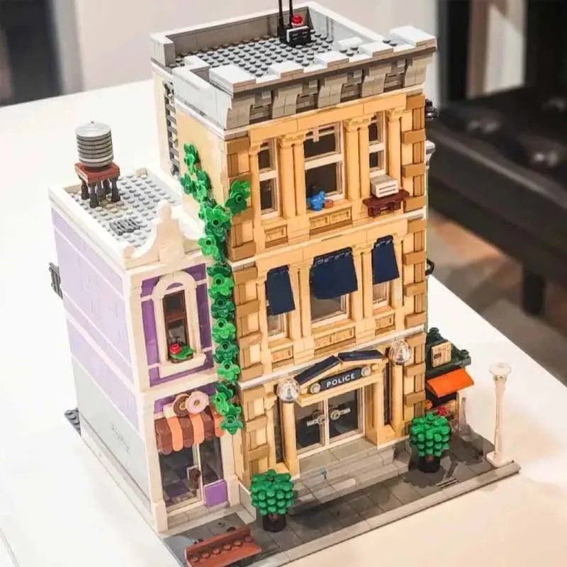 

2923 шт. полицейский участок, строительные блоки, кирпичи, совместимые 10278 T1661, развивающие игрушки, подарок на день рождения, Рождество, город StreetView