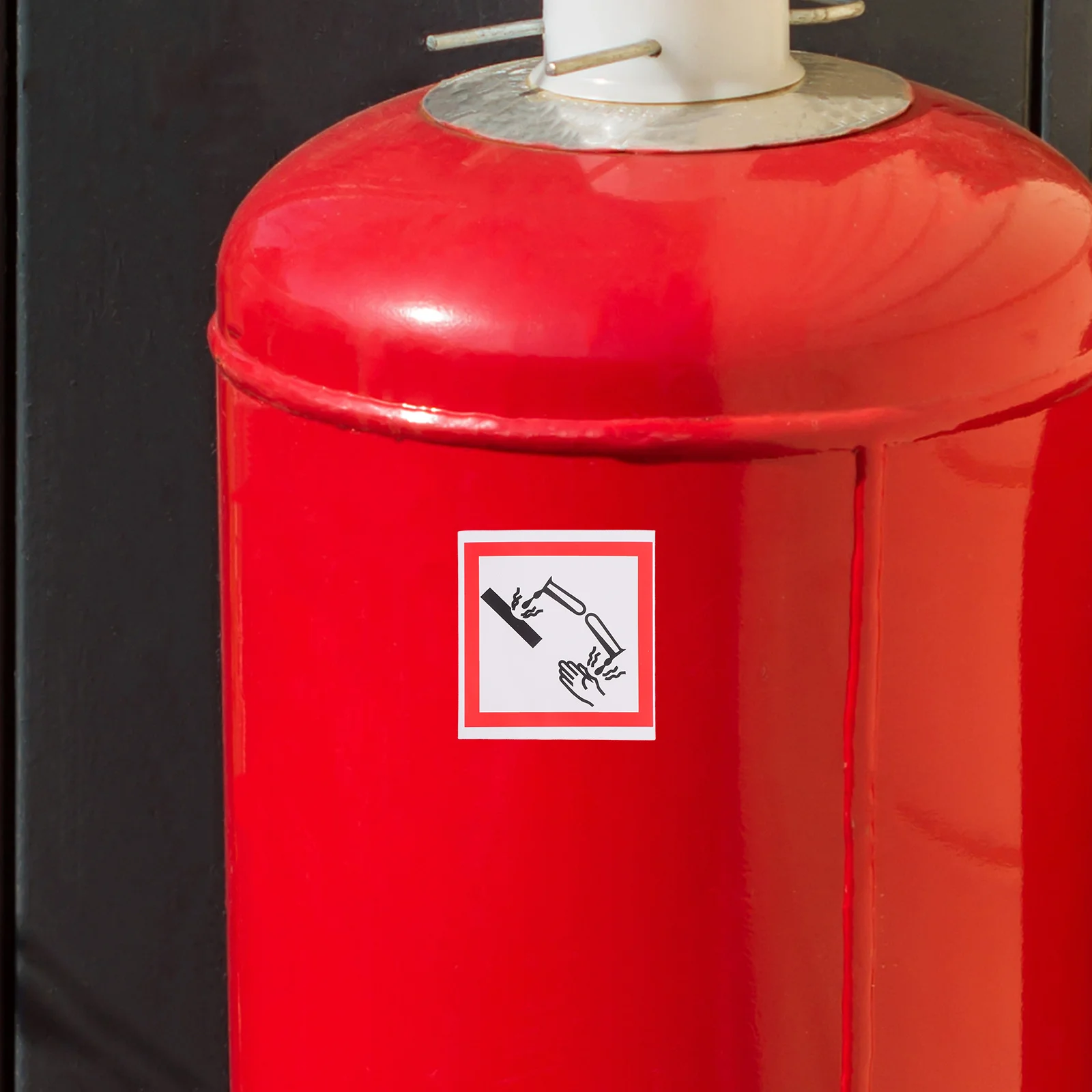 

5Pcs Corrosive Safety Labels Self Adhesive Warning Signs for Chemical Hazmat Identification Corrosive Material Decals