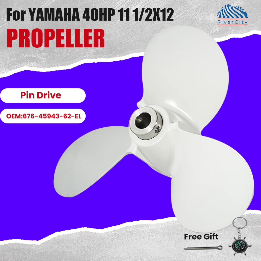 11-1-2x12-outboard-propeller-for-yamaha-40hp-boat-aluminum-alloy-screw-3-blade-pin-drive-marine-engine-part-676-45943-62-el