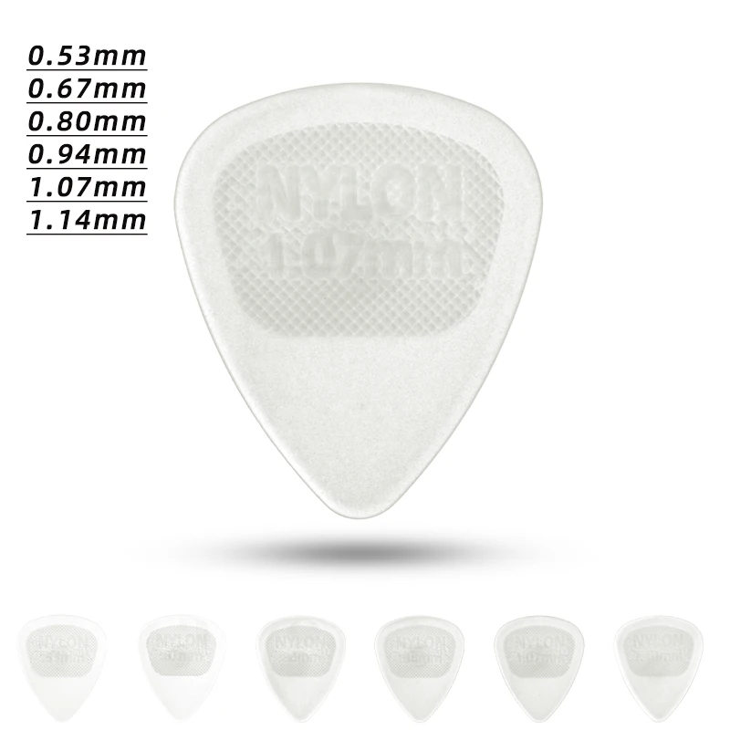 Dunlop Pick. 446R STANDARD nylon material non-slip acoustic guitar picks. Thickness: 0.53/0.67/0.80/0.94/1.07/1.14mm.