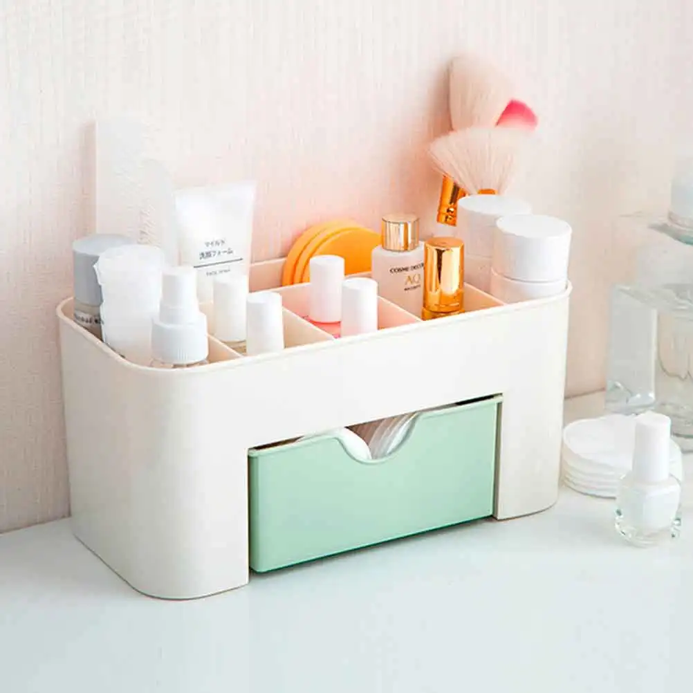 

Plastic Desktop Box Storage Case for Girls Multi-functional Jewelry Box Makeup Organizer Beauty Products Socks