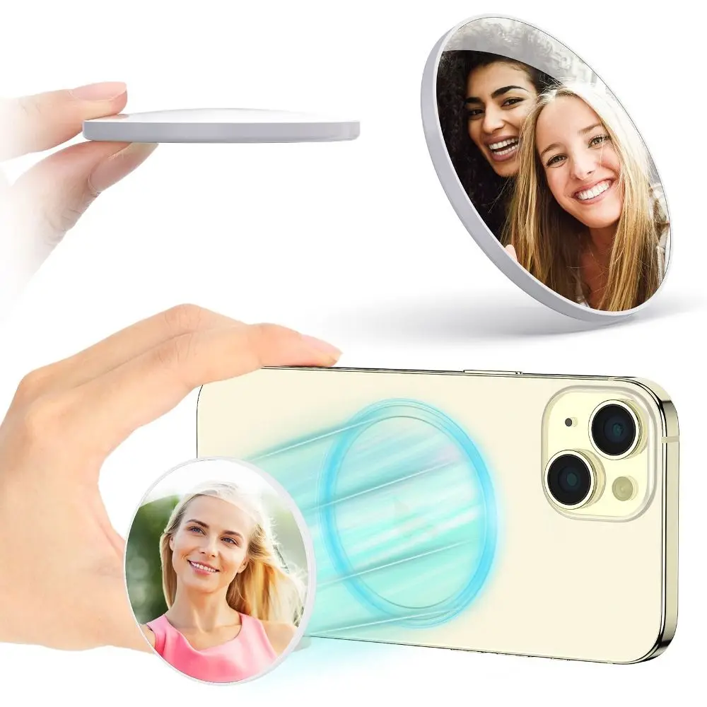 Magnetic Magnetic Beauty Mirror Video Selfie Streaming Selfie Selfie Mirror Accessories Smartphone for iPhone 16/15/14/13/12