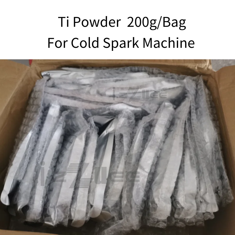 0 ضريبة 1-100 كيس مسحوق شرارة باردة مستهلك شهادة MSDS مسحوق Ti مركب 200 جرام/الحقيبة لنافورة باردة سباركلر Ti #3