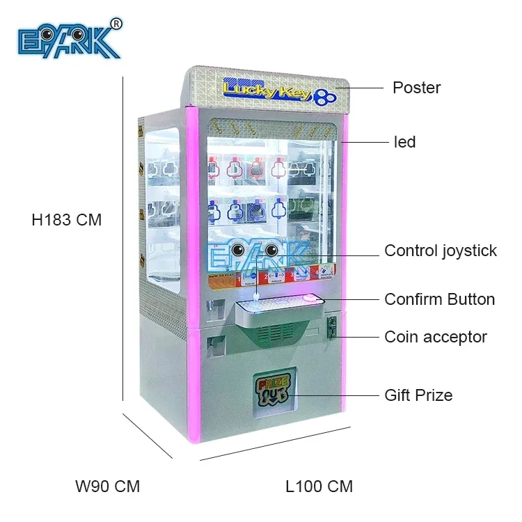 2024 Coin Operated Game Arcade Game Machine Key Master Machine Key Master Vending Machine