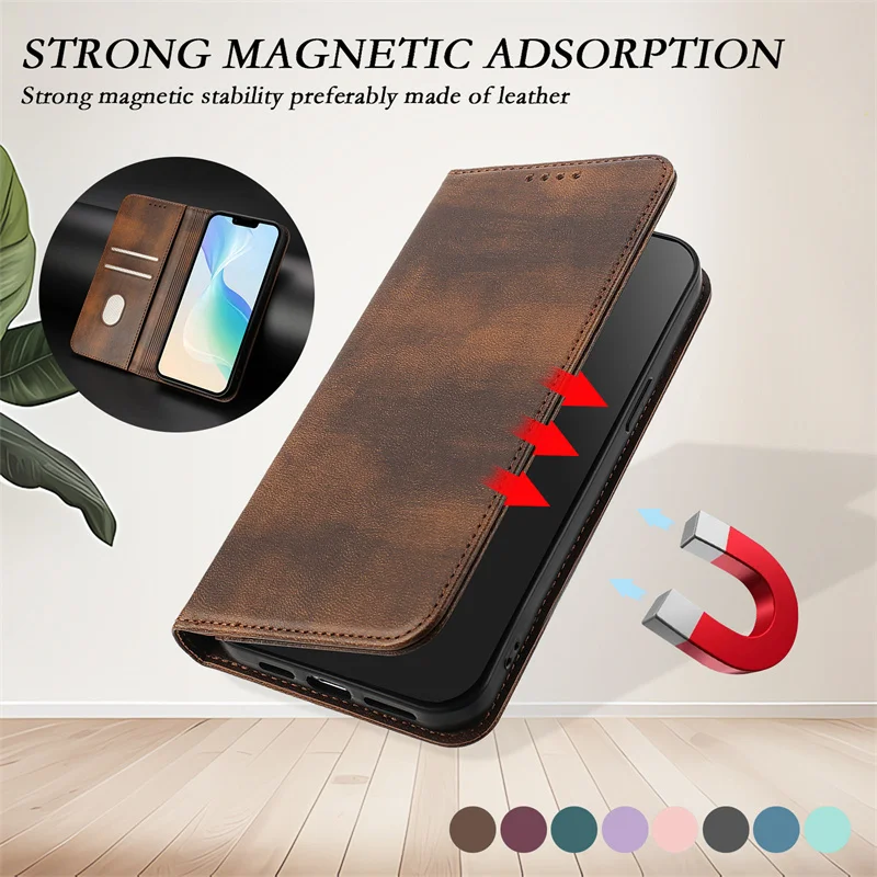 Note70T Solid Case for Realme 16 Pro+ 16Pro Plus Realme15 14 13 GT8 GT7 C85 C71 P4 P3 Pro Leather Magnetic Wallet Phone Cases - view 4